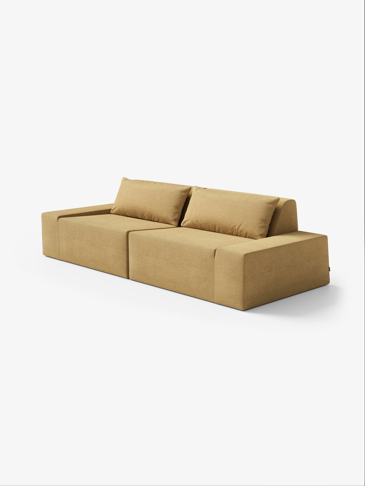 Modo 2 Piece (102") Sofa - Performance Fabric - Chamomile
