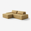 Modo 2 Piece (102") Sofa + Ottoman - Performance Fabric - Chamomile