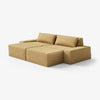 Modo 2 Piece (102") Sofa + 2 Ottoman - Performance Fabric - Chamomile