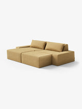 Modo 2 Piece (102") Sofa + 2 Ottoman - Performance Fabric - Chamomile