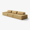 Modo 3 Piece (142") Sofa - Performance Fabric - Chamomile