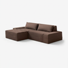 Modo 2 Piece (102") Sofa + Ottoman - Performance Fabric - Mocha