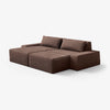 Modo 2 Piece (102") Sofa + 2 Ottoman - Performance Fabric - Mocha
