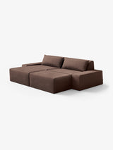 Modo 2 Piece (102") Sofa + 2 Ottoman - Performance Fabric - Mocha