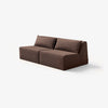 Modo Armless (80") Sofa - Performance Fabric - Mocha
