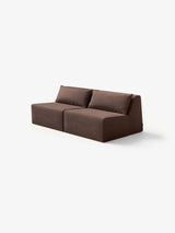 Modo Armless (80") Sofa - Performance Fabric - Mocha