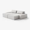 Modo 2 Piece (102") Sofa + 2 Ottoman - Performance Fabric - Natural