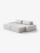 Modo 2 Piece (102") Sofa + 2 Ottoman - Performance Fabric - Natural