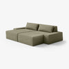 Modo 2 Piece (102") Sofa + 2 Ottoman - Performance Fabric - Sage