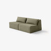 Modo Armless (80") Sofa - Performance Fabric - Sage
