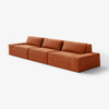 Modo 3 Piece (142") Sofa - Performance Fabric - Terracotta