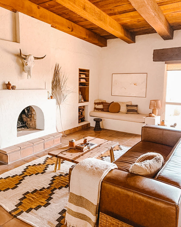 Malena Rug Natural White, Copper & Brown | 4'7" x 6'7"
