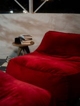 Dune Chair Velvet - Rouge