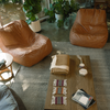 Dune Lounge Chair Vegan Leather - Saddle