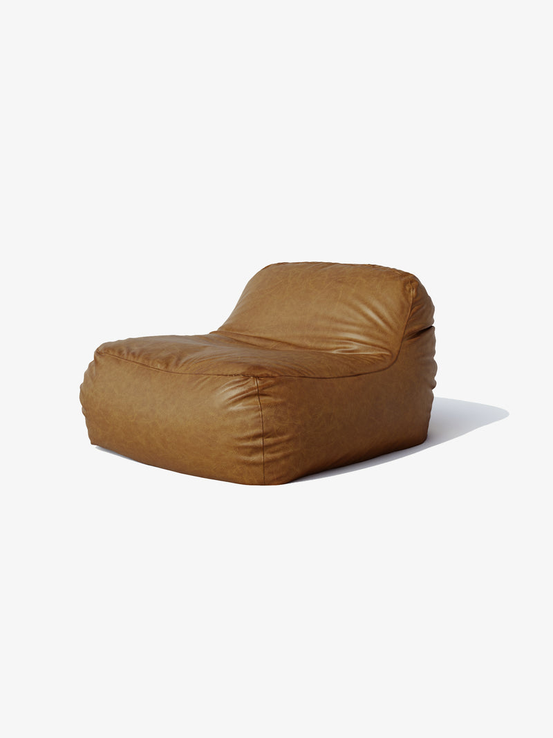 Dune Lounge Chair Vegan Leather - Saddle