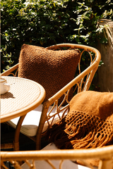 Puna Llama Throw - Tobacco