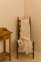 Puna Llama Throw - Natural White