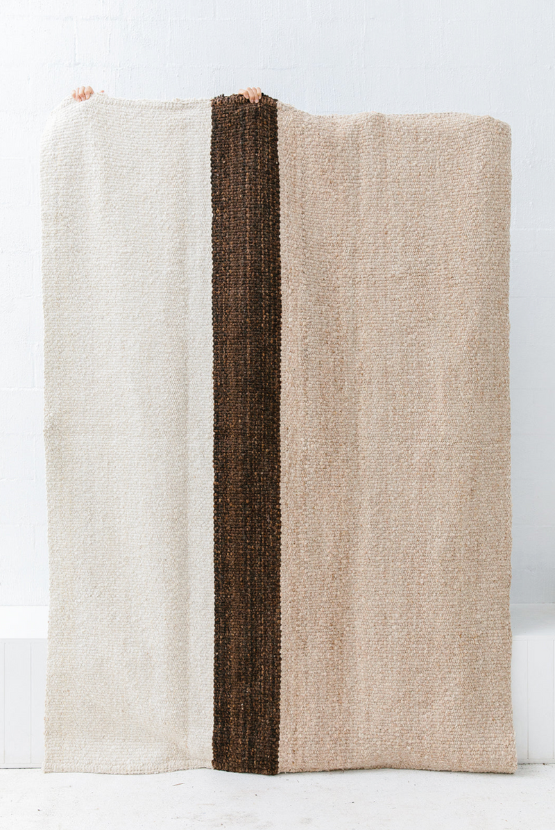 Danna Rug Sand, Brown, White | 6'3" x 9'8"