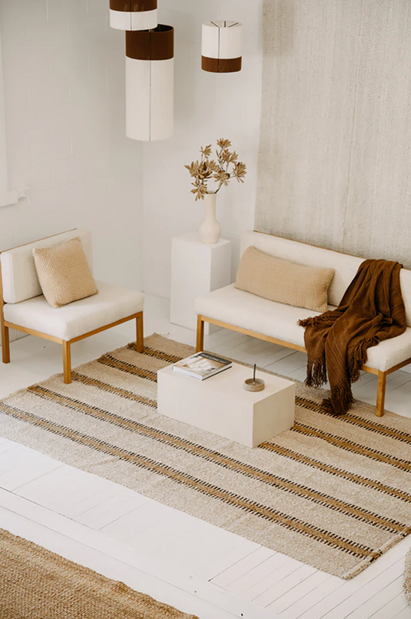 Vera Rug Sand, Brown & Latte | 6'0" x 8'10"