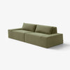 Modo 2 Piece (102") Sofa - Velvet - Aqua
