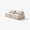 Modo Armless (80") Sofa - Velvet - Marshmallow