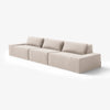 Modo 3 Piece (142") Sofa - Velvet - Marshmallow