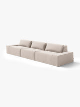 Modo 3 Piece (142") Sofa - Velvet - Marshmallow