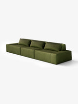 Modo 3 Piece (142") Sofa - Velvet - Moss
