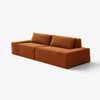 Modo 2 Piece (102") Sofa - Velvet - Cognac