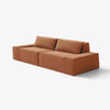 Modo 2 Piece (102") Sofa - Velvet - Coral