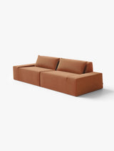 Modo 2 Piece (102") Sofa - Velvet - Coral