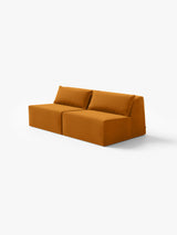 Modo Armless (80") Sofa - Velvet - Saffron