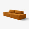 Modo 2 Piece (102") Sofa - Velvet - Saffron