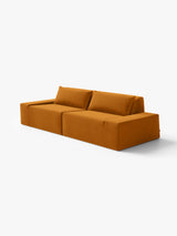 Modo 2 Piece (102") Sofa - Velvet - Saffron