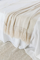 Puna Llama Throw - Natural White