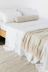 Puna Llama Throw - Natural White