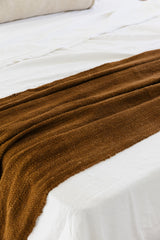 Puna Llama Throw - Tobacco