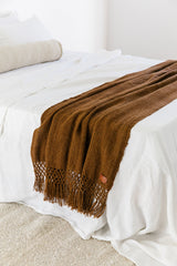 Puna Llama Throw - Tobacco