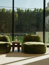 Dume Lounge Chair Velvet - Moss