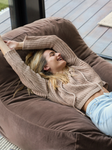 Dume Lounge Chair Velvet - Portobello