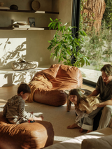 Dume Lounge Chair Vegan Leather - Saddle