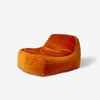 Dume Lounge Chair Velvet - Tangerine