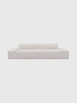 Modo 2 Piece (102") Sofa + 2 Ottoman - Performance Fabric - Natural