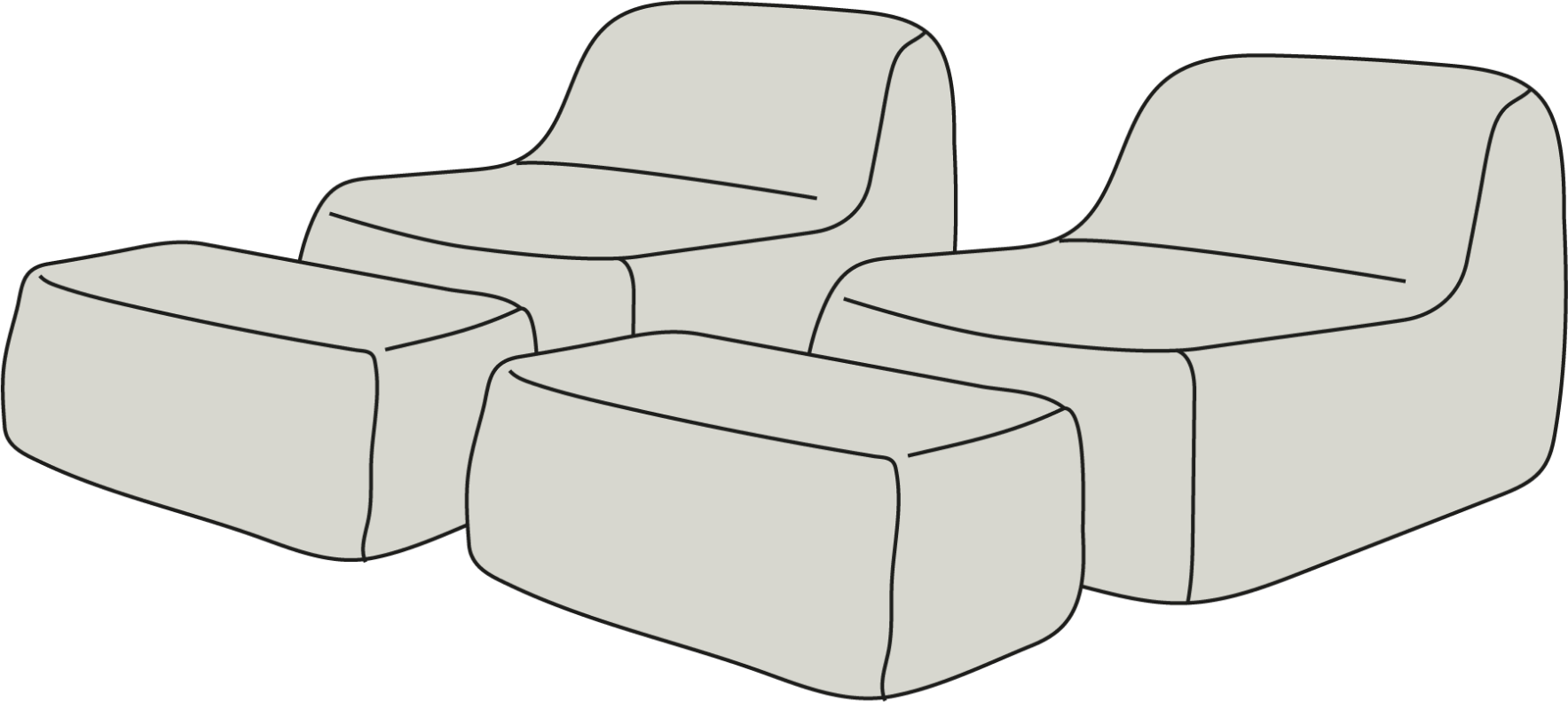 Icon for Outdoor Bundle (Set of Two) - Gray