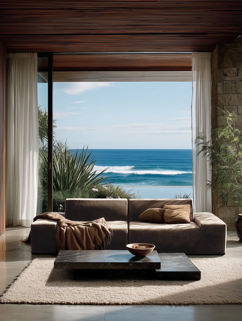 Modo 2 Piece (102") Sofa - Velvet - Portobello