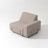 Modo Left End Outdoor Slipcover - Almond