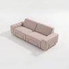 Modo 2 Seater Outdoor Sofa - Burgundy with Stone Aluminum