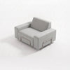 Modo Armchair Outdoor - Gray with Stone Aluminum