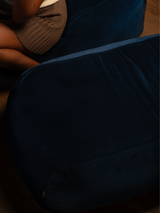 Dume Ottoman Velvet - Pacific