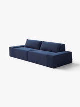 Modo 2 Piece (102") Sofa - Velvet - Pacific